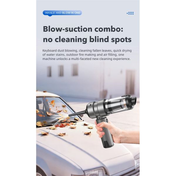 Cordless Car Vacuum Cleaner 16000Pa 4 In 1 Portable Handheld Vacuum Cleaner