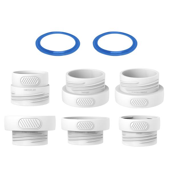 Adaptador de calentador de botellas de silicona para bebés de 39 a 65 mm