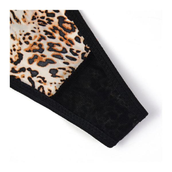 Correa fina del brillo de Slutty de la ropa interior de la tanga del leopardo de las muchachas de las bragas bajas para mujer atractivas de la cintura ajustable