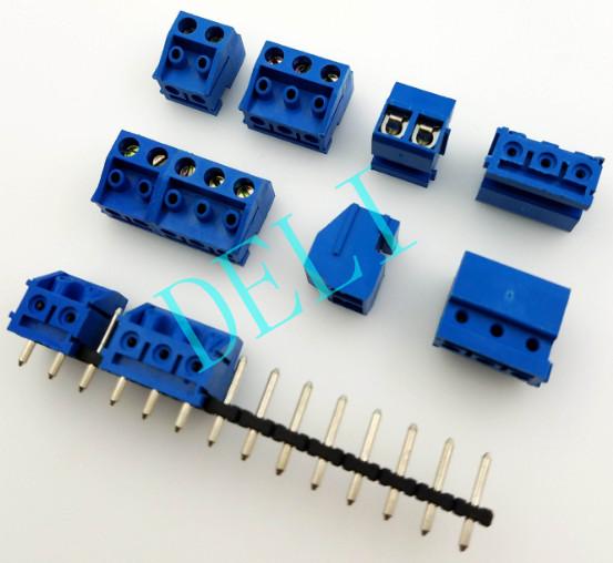 5 Pole Terminal Block Connector 10A/17A DL332K-XX-5.0 With PBT UL94V-0 Housing