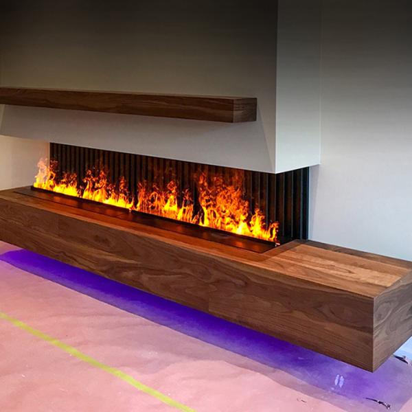 Modern Fireplace Led Electric Fireplace Remote Control Waterproof And Safe For Children