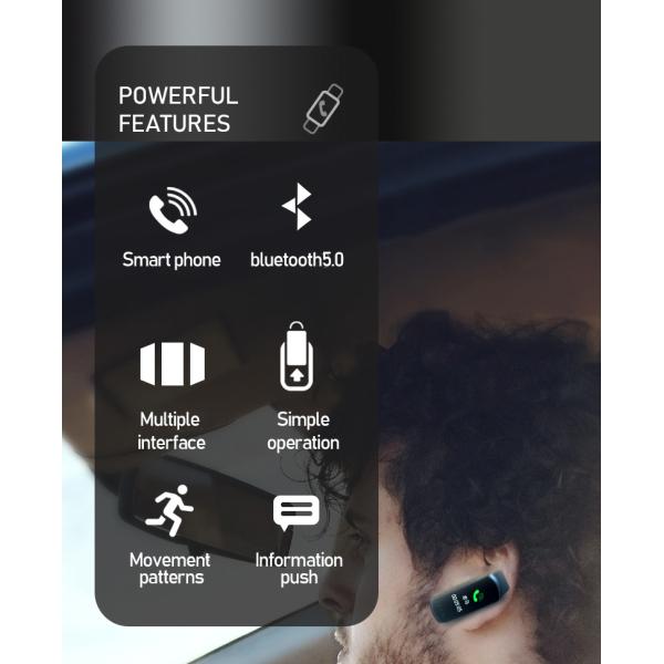 Дозор 90MAH Earbuds 2 ремня силикона NFC M7 умный в оборудованиях 1 тренировки электроники андроида