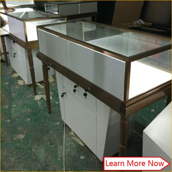 Brush stainless steel retail jewelry showcase display showroom design for rings