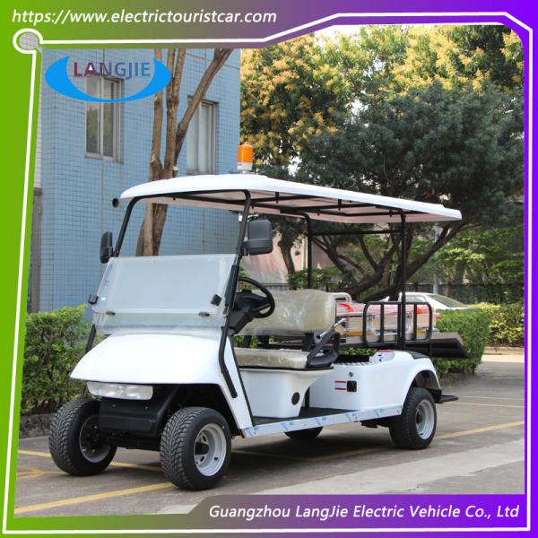 Resort Electric Utility Golf Cart 2 lugares + 1 cama Carro Elétrico Com Luz Superior Para Aeroporto