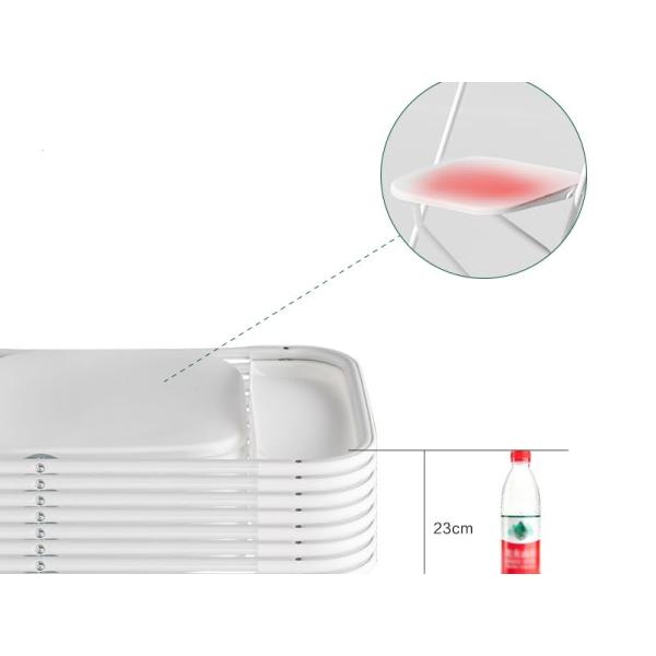 Wholesale Folding Portable Pp Plastic Metallic Frame Dinning Chair Plastic Chairs For Events