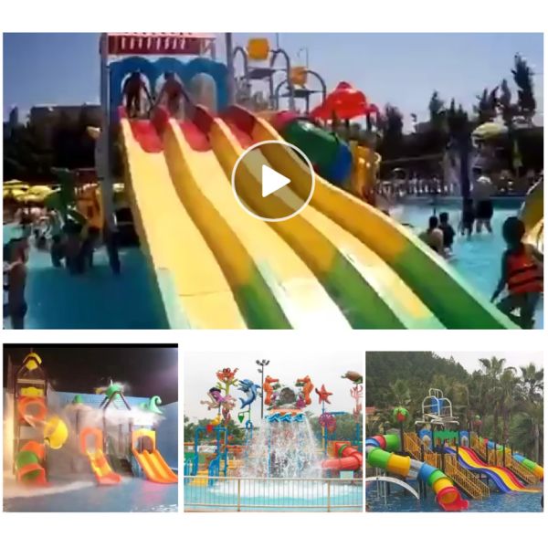 Garden Mini Water Park Equipment Customized Durable Eco Friendly
