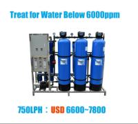 Machine commerciale de purification d'eau de PLC de filtre d'eau du RO 500LPH