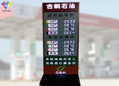 Environmentally Friendly Gas Price Board , Low Power Consumption Digital Gas Price Sign