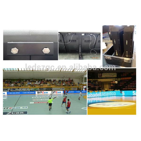 p10 outdoor full color football stadium perimeter led screen display