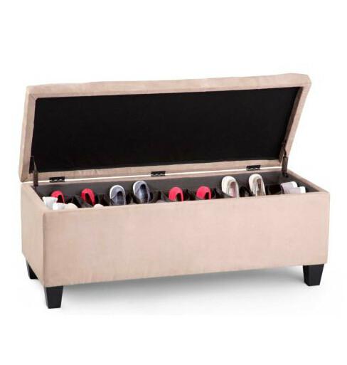 modern ottoman wooden upholstered rack wood long bench chair benches seat shoe storage