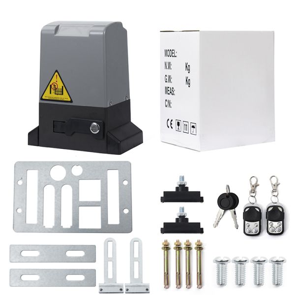 Villa Automatic Sliding Gate Motor With 2 Remote Control Electric Rolling Driveway