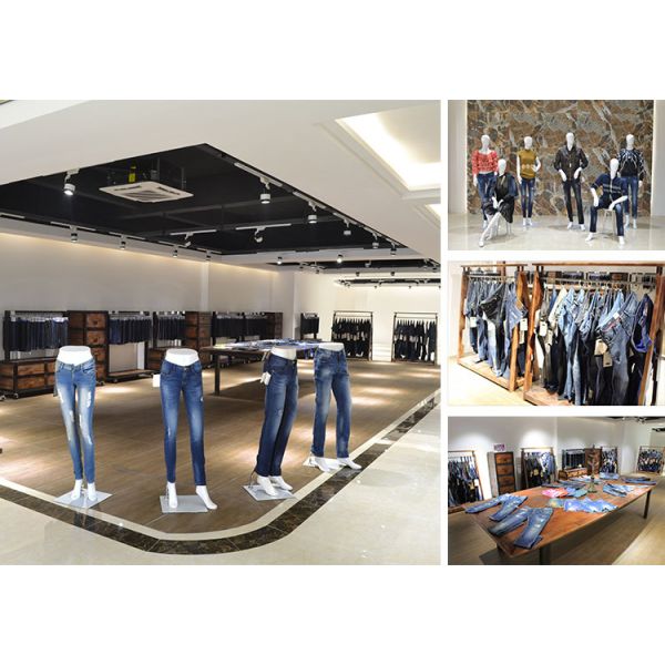 12oz Black Backside Double Layer Tie Dye and Carded Yarn Denim Fabric