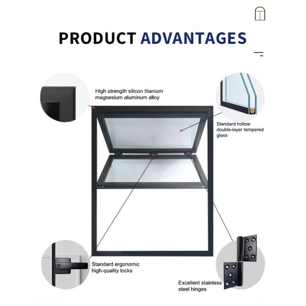 Professional Modern Kitchen Stainless Steel Screen Aluminum Alloy Frame Soundproof Folding Windows 5-Year Warranty for Window