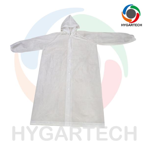PEVA Portable Reusable Transparent Pocket Raincoat One Size Fits All