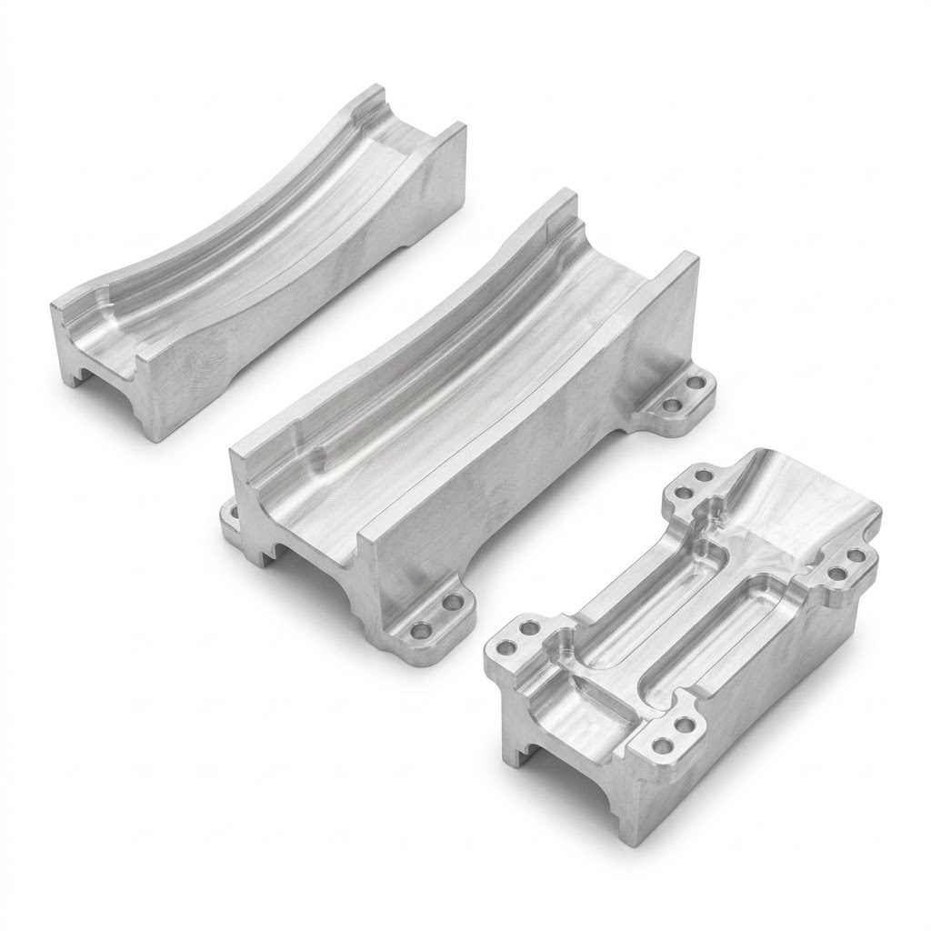CNC Aluminum Vibratory Feeder Track Insert for Automated Fastener Sorting