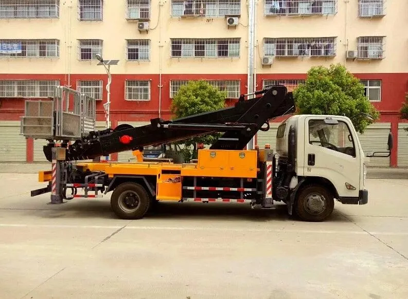 Mobile Aerial Work Truck 20m 22m 24m Telescopic Boom Lift Truck