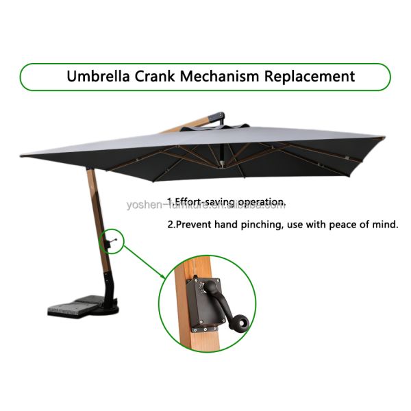 Durable Easy to Install Cantilever Umbrella Wind Crank Parts