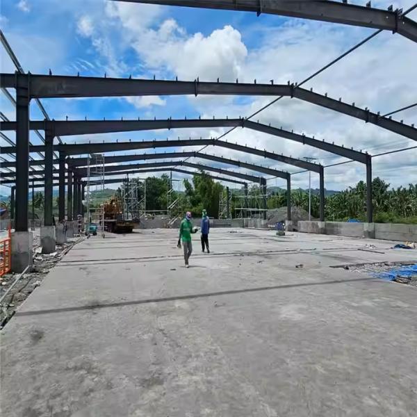 5m Bay Prefabricated Steel Structure Warehouse Building High Fire Resistance Guaranteed