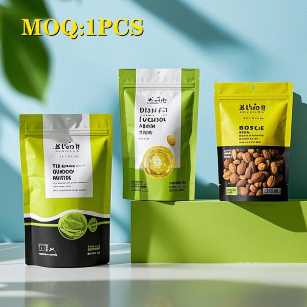 Customized 100pcs 500pcs Low Moq Zipper Lock Mylar Bags  Food Packaging Digital Printing 3.5g Mylar Bag