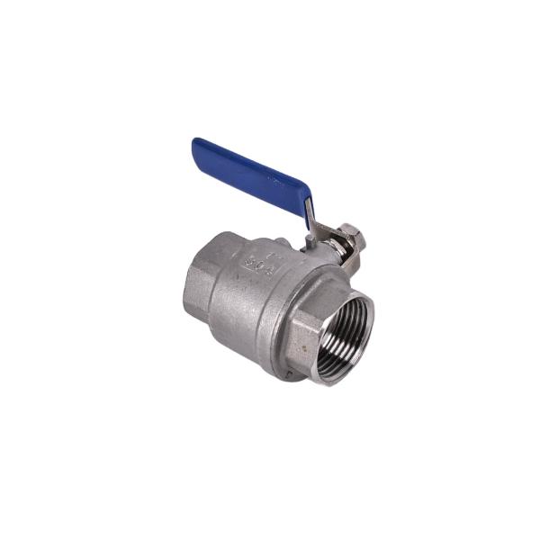 Manual de aço inoxidável 201/304 2PC válvula de esfera para aplicações industriais pesadas