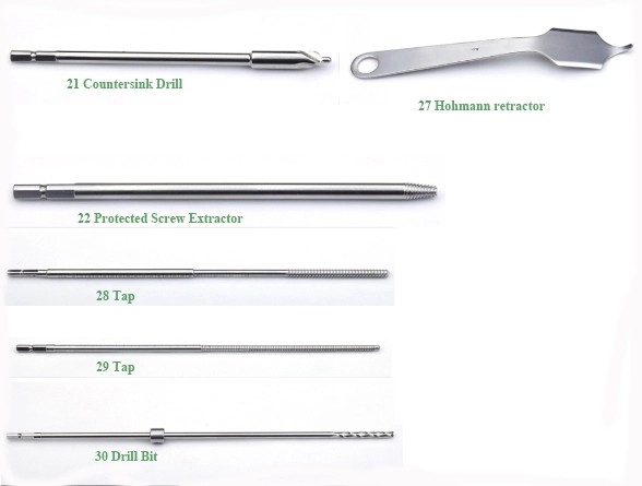 Large Fragment Locking Set Lower Limbs Locking Plates Surgical Instrument Kit