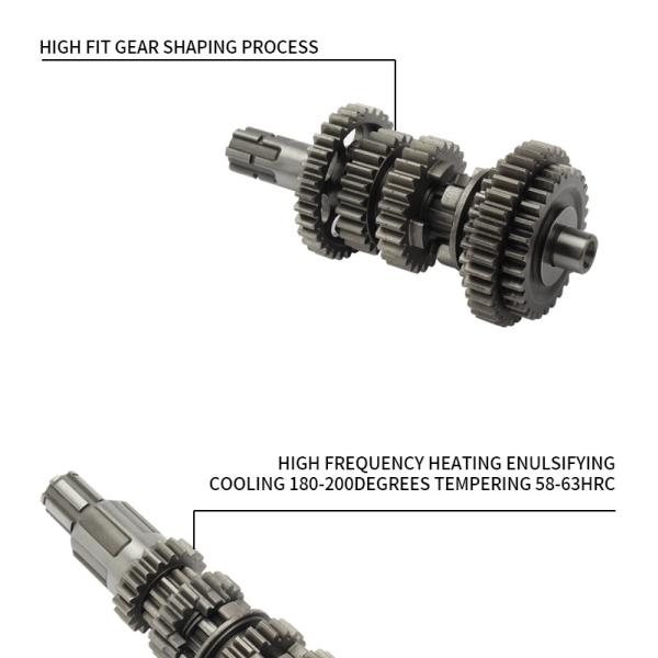 Motorcycle Steel Counter Shaft And Main Shaft For Honda CG125 CG150 Engine Gears