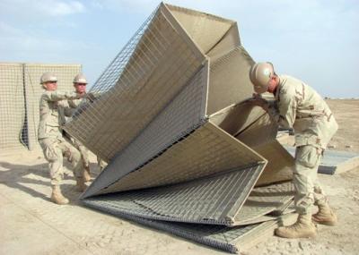 Blast Wall Hesco Bastion Barrier Non - Woven Polypropylene Geotextile Solid Structure