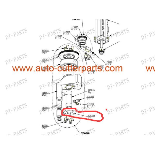Round  FX Auto Cutter Parts Hardware Barrel Retainer 128584 For   Cutter Machine