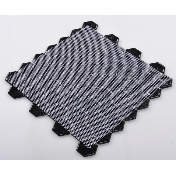 Agglomerate Mosaic Tile with Hexagon Shape