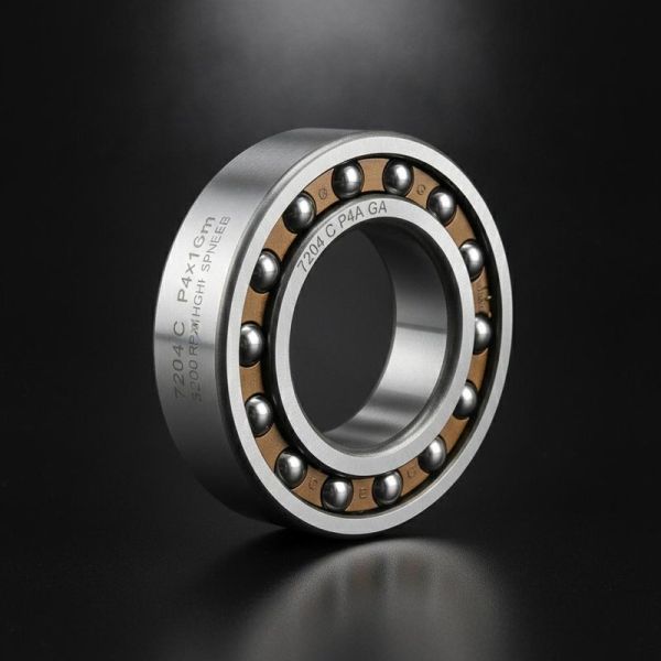7204 C P4A GA Angular Contact Ball Bearing 20x47x14mm 32000RPM High Speed with P4A Precision and 15° Contact Angle for CNC Spindle