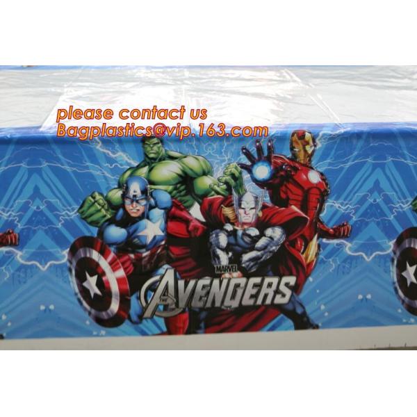 Поставки tablecover партии детей мультфильма скатерти дня рождения с днем рождения пластиковые, рождение ZLDECOR прекрасное 108cm устранимое