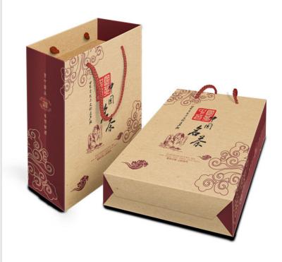 Recycled Luxury Brown Cartoon Paper Carry Handle Bag for Gift Wholesale