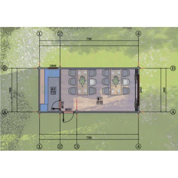 Main Material Pine Comfortable Interior Outdoor Commercial Activity Container House