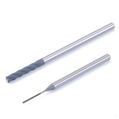 Diamond Coated Carbide Flat Face End Mill for Graphite Machining