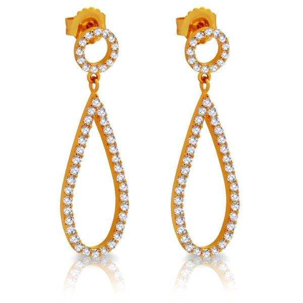 Модные серебряные серьги 925 с асимметричным золотом звездочкой и луной