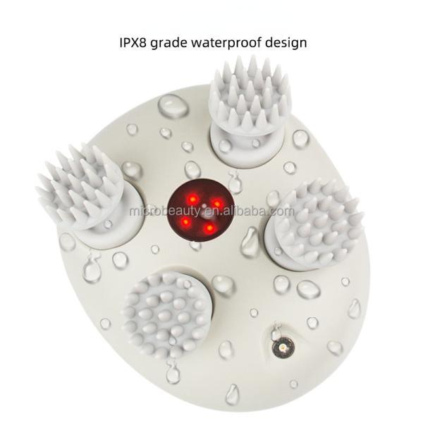 White ABS Plastic Electric Relaxation Massager Vibrating Hair Scalp Massage Machine OEM