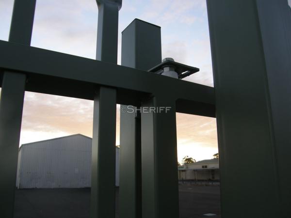 garrison Fence Steel Tubular 2100mm x 2400mm spear 25mm x 25mm