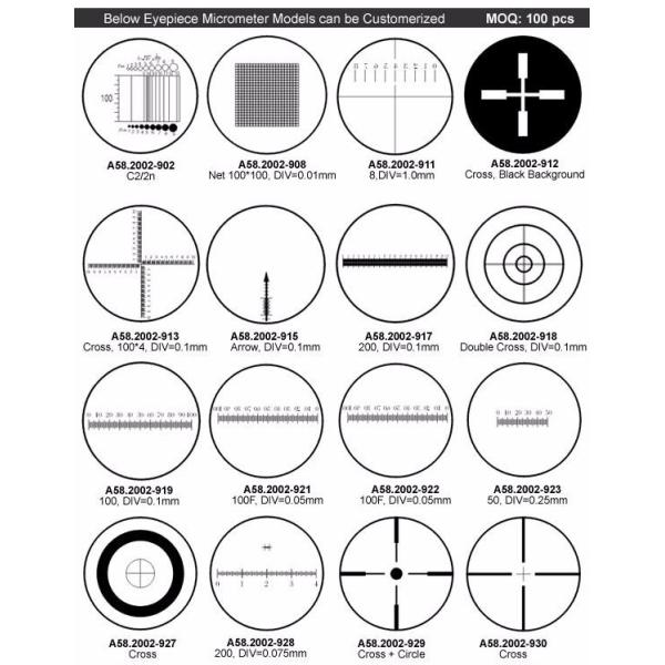 DIV 5mm 10mm Microscope Accessories OPTO-EDU A58.2002 Microscope Eyepiece Micrometer