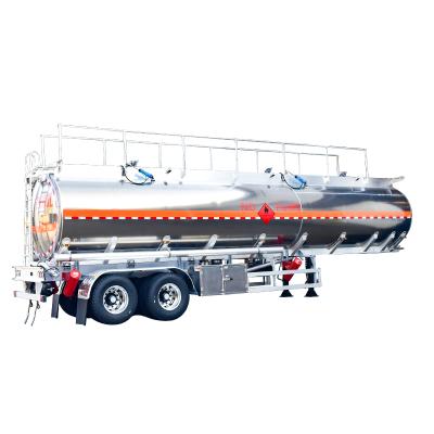 38000 Liter Large Capacity Tank Semi Trailer Stainless Steel Fuel Delivery Tankers Oil Tank Trailer