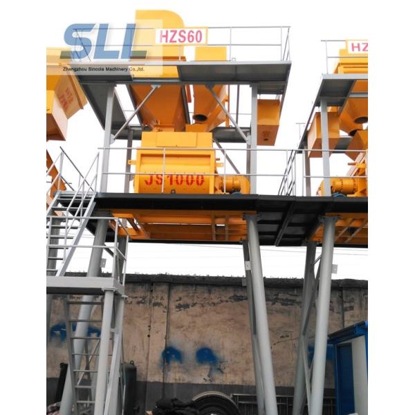 Customized Color Wet Batch Concrete Plant Equipment High Efficient HZS25