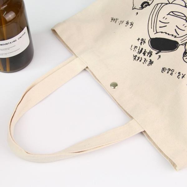 Eco Screen Printing Canvas Fabric Quilted Tote Bags / Washable Reusable Shopping Bags
