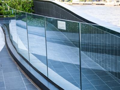 10-13mm Thickness Laminated Safety Glass with Clear Film Tempered Glass