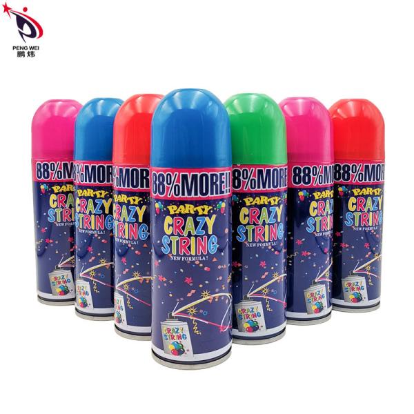 New Year Christmas Colorful Crazy Ribbon Spray String Customizable Size