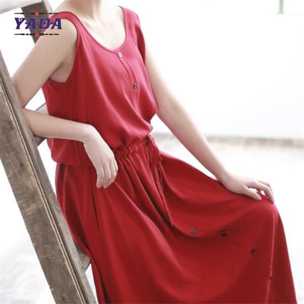 Новейшее однокомпонентное легкое длинное дизайнерское принт модное чистое хлопковое принтированное макси платье для дам