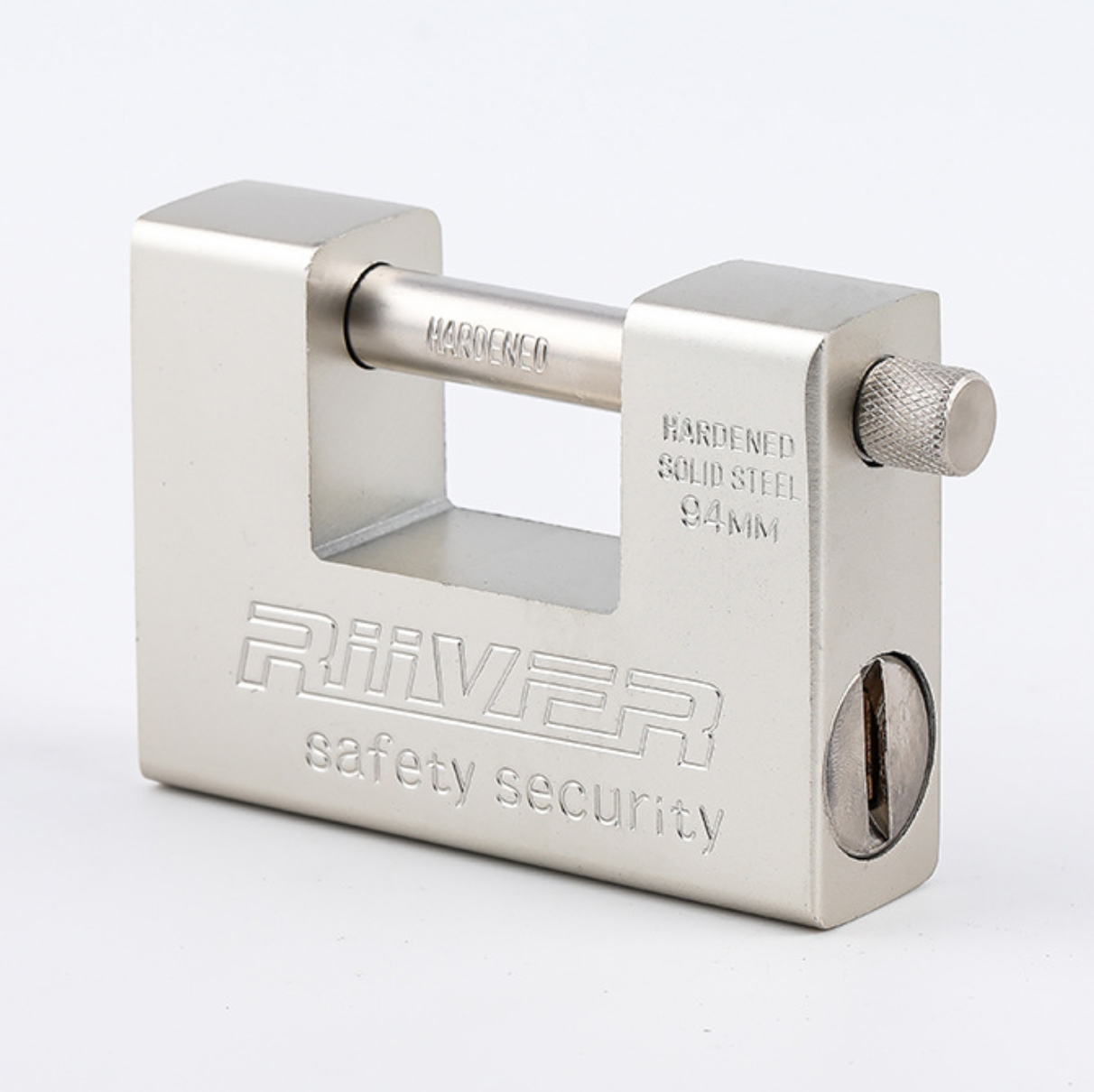 74mm 84mm 94mm High Security Padlock Matt Nickle Plated Rectangular Padlock