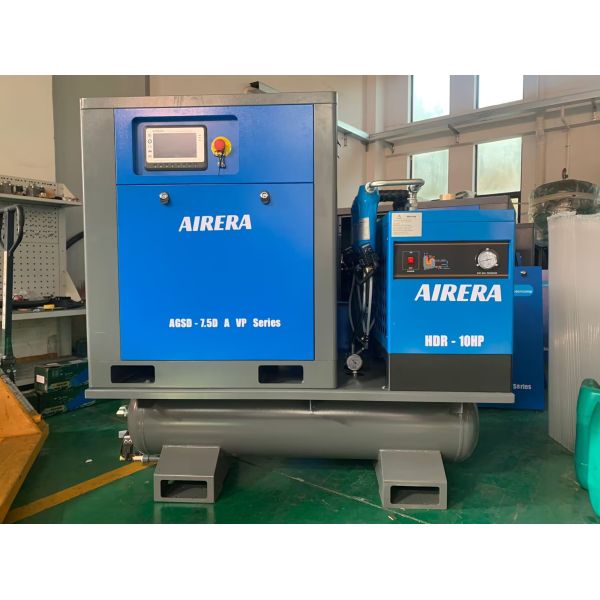 AIRERA AGSD-7.5D A VP 7.5kW Variable Speed Rotary Screw Air Compressor