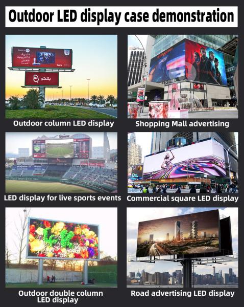 outdoor P4 P5 P6 P8 P10 led display screen led video wall for advertising water-proof fixed outdoor led