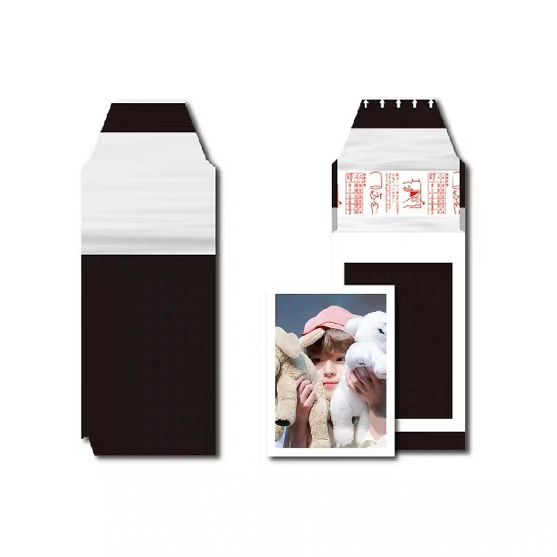 Peel-Apart Style Polaroid Mini Card Covers With Custom Printed Instructions