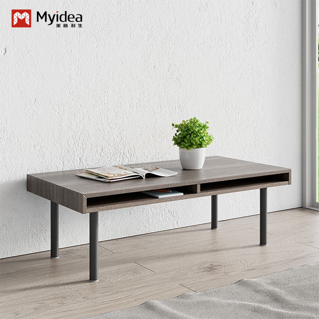 Modern Office Reception Coffee Table with Sturdy Steel Legs – A Durable, Space-Efficient Table for Waiting Areas, Breakrooms, and Guest Lounges.