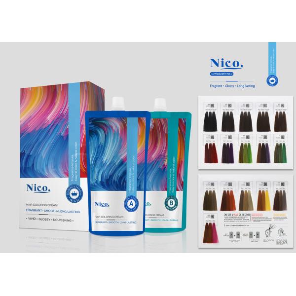 New Dye & Care Concept Professional Hair Color Cream